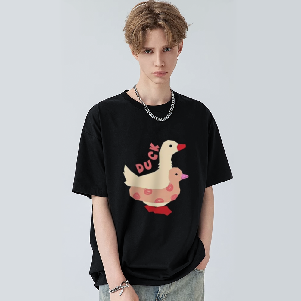 Simple Duck Print T-shirt