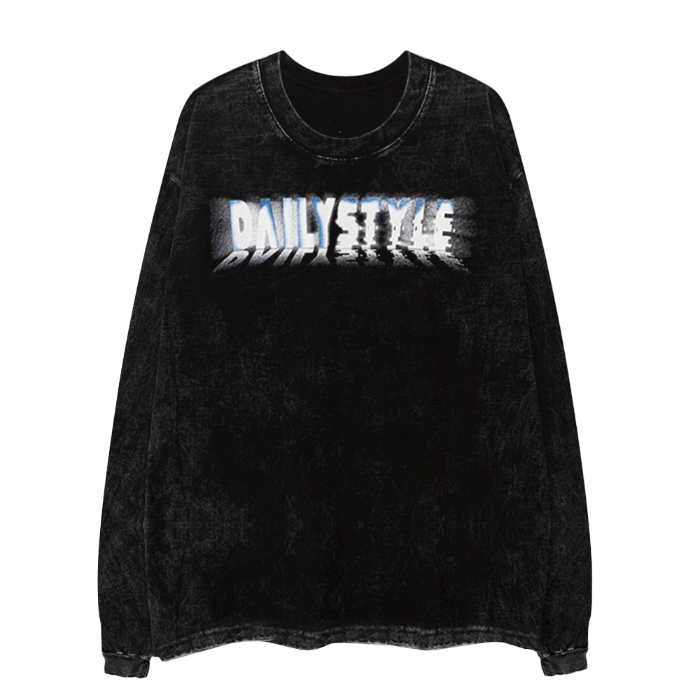 Street Skateboarding Boy Silhouette Long-Sleeve Shirt