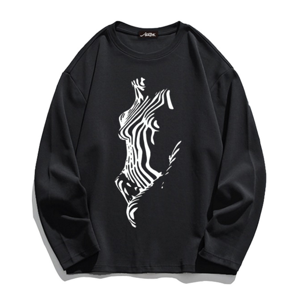 Abstract Pattern Long Sleeve Shirt