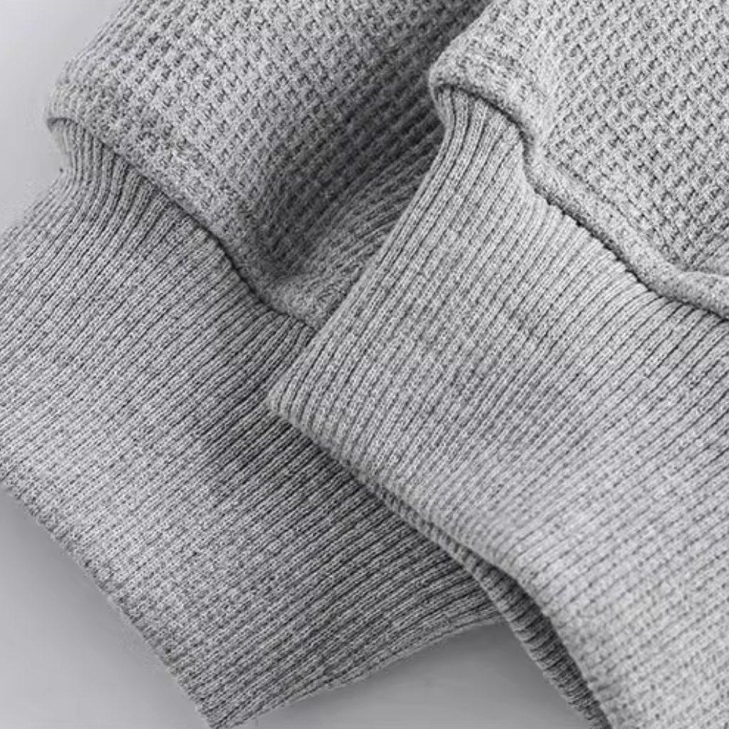 Simple Fake Two Pieces Solid Color Sweatshirt