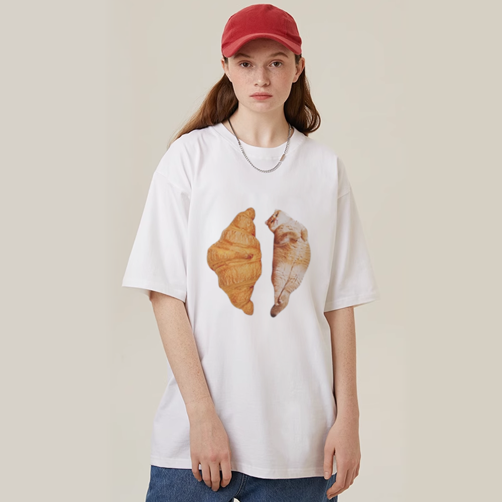 Croissant Cat T-Shirt