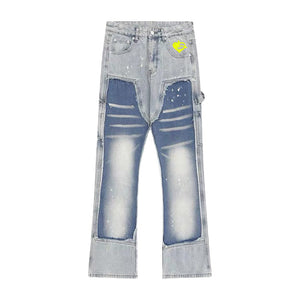 DF | Blue Panelled Design Jeans