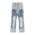 DF | Blue Panelled Design Jeans