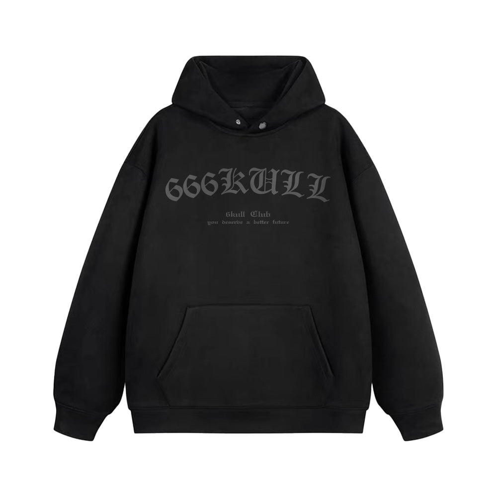 6Kull Retro Bone Wings Design Hoodie
