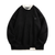 Japanese Contrast Color Fake Two Pieces Sweater