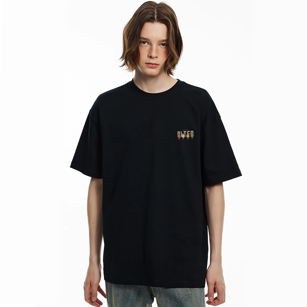 Cartoon Color Ghost Graphic T-shirt