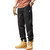 American Casual Retro Solid Color Ankle Cargo Pants