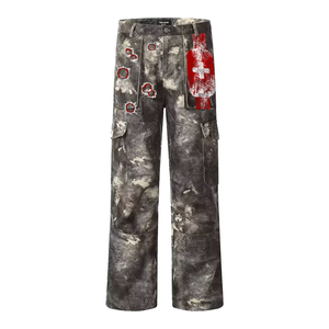 Art In War Heavy Industry Dirty Stain Cargo Pants