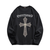 Cross Letter Long Sleeve Shirt