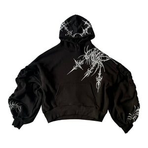 Retro Dark Street Craft Hoodie