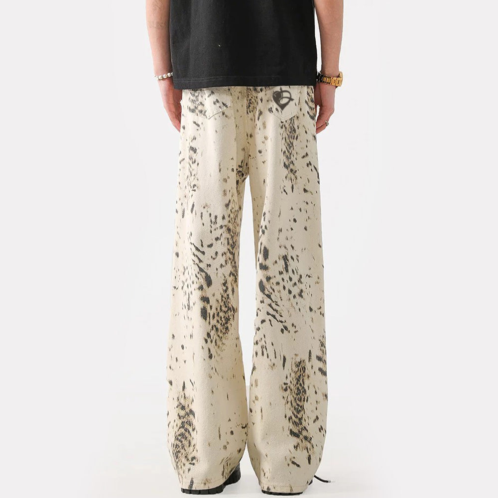 DF Khaki Ink Splash Jeans