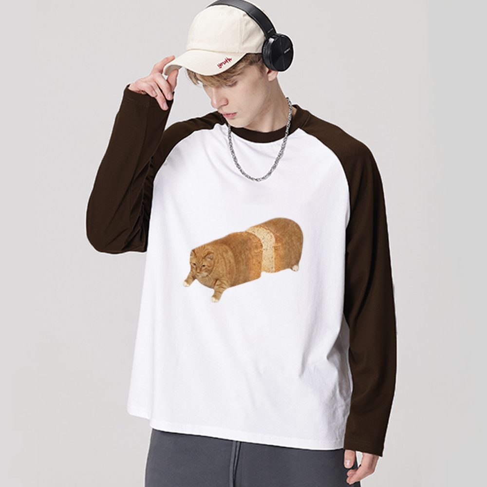 Bread Slice Cat Long Sleeve Shirt