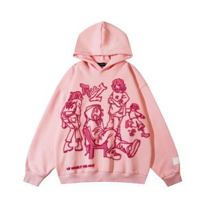 Japanese Cartoon Graffiti Cotton Hoodie