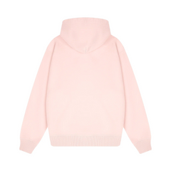 Evokyn Embroidered Cherry Blossom Patch Pink Hoodie Details