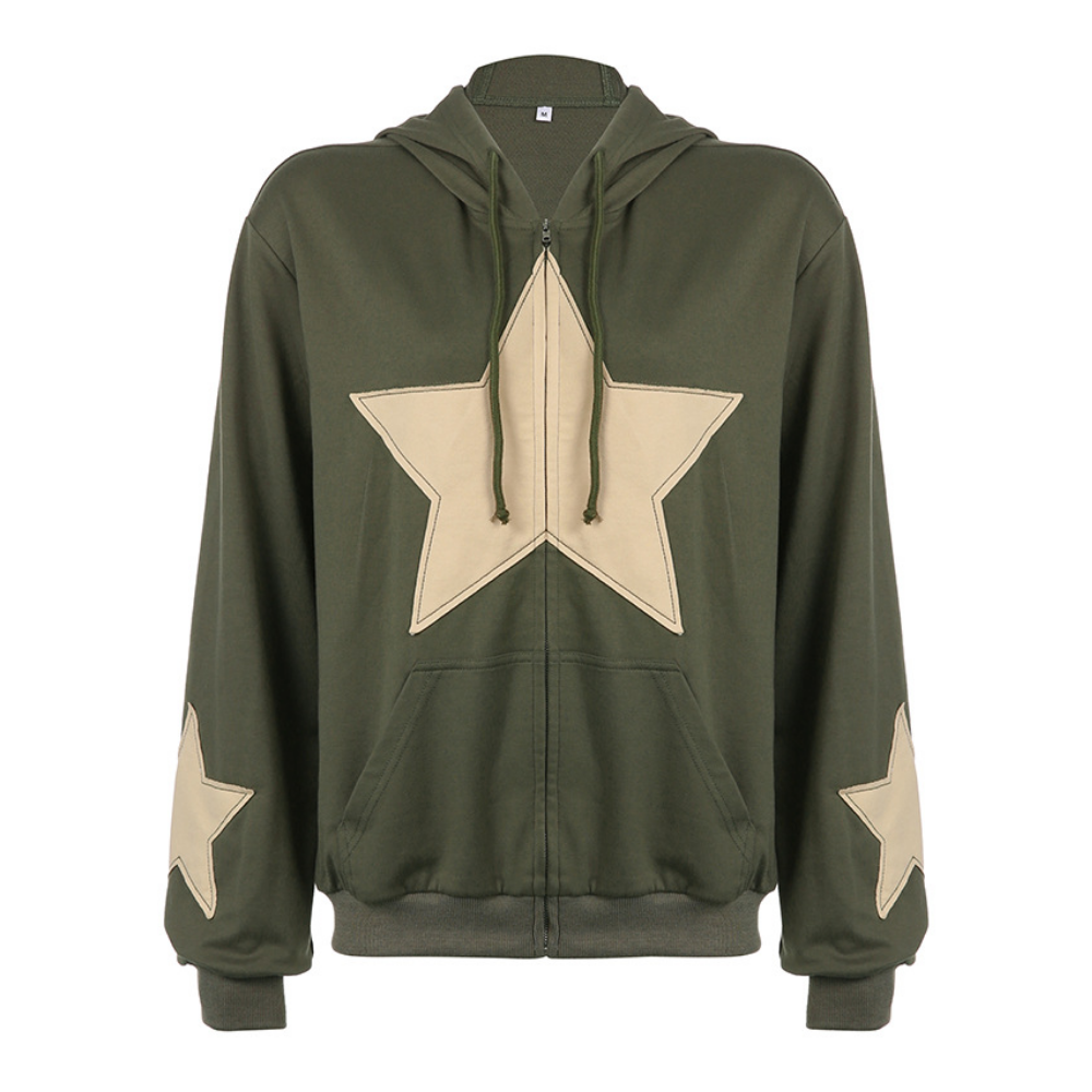 High Street Star Patch Hoodie