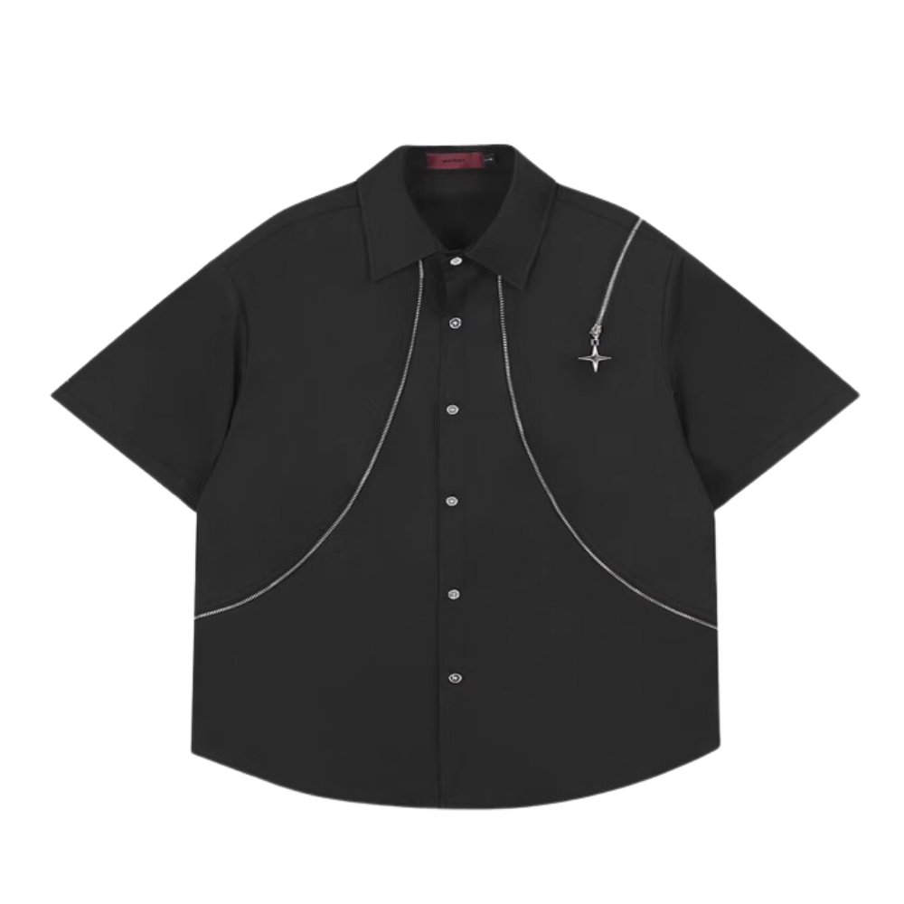 High Street Metal Zip Shirt