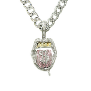 Street Dollar Tongue Necklace