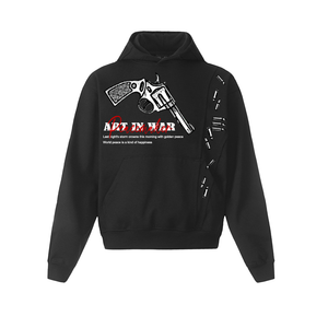 Art In War Revolver Design Hoodie