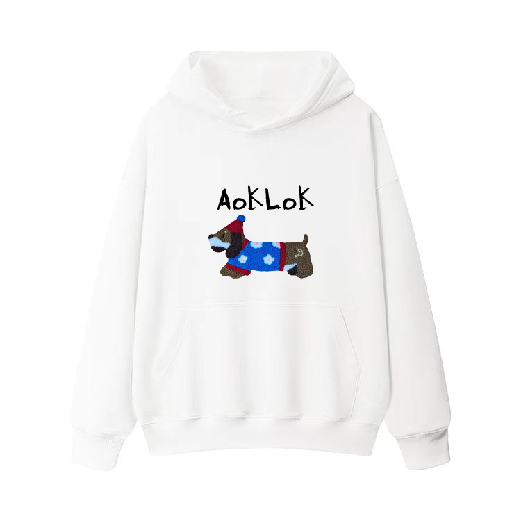 AG Embroidery Snowflake Dachshund Hoodie