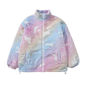 【NOW TREND】Gradient Moon Boat Painting Coat