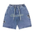 Star Drawstring Denim Shorts