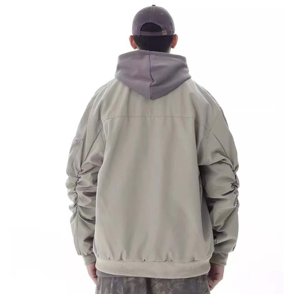 Vintage Irregular Pocket Design Jacket