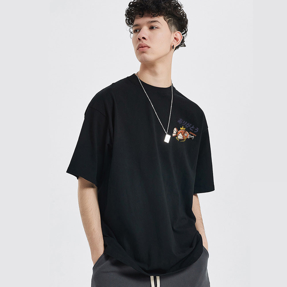 Cute Cartoon Fish Graphic T-Shirt