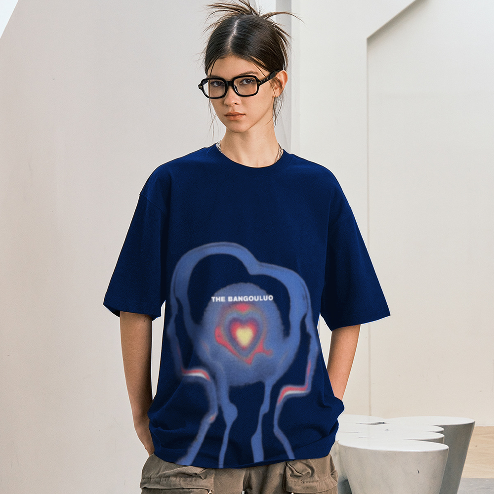 Abstract Couple Heart T-shirt
