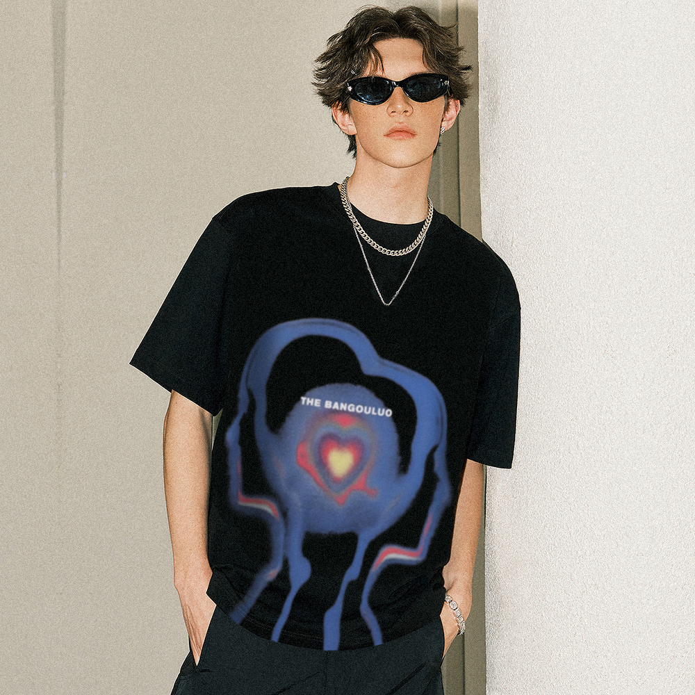 Abstract Couple Heart T-shirt