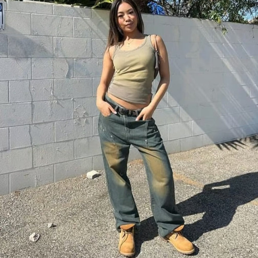 CE | American Retro Distressed Straight Jeans