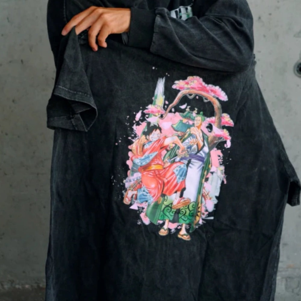 AG® Japanese Comic Characters Washed T-Shirt