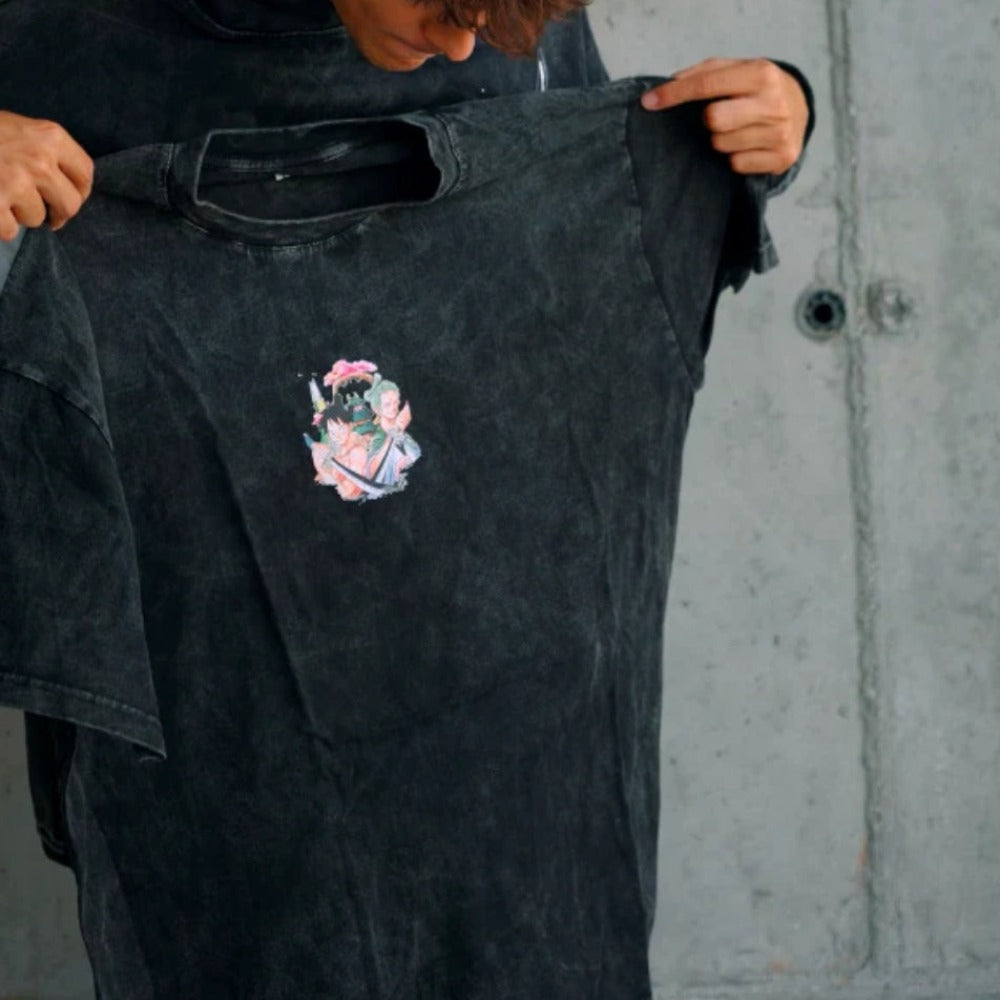 AG® Japanese Comic Characters Washed T-Shirt