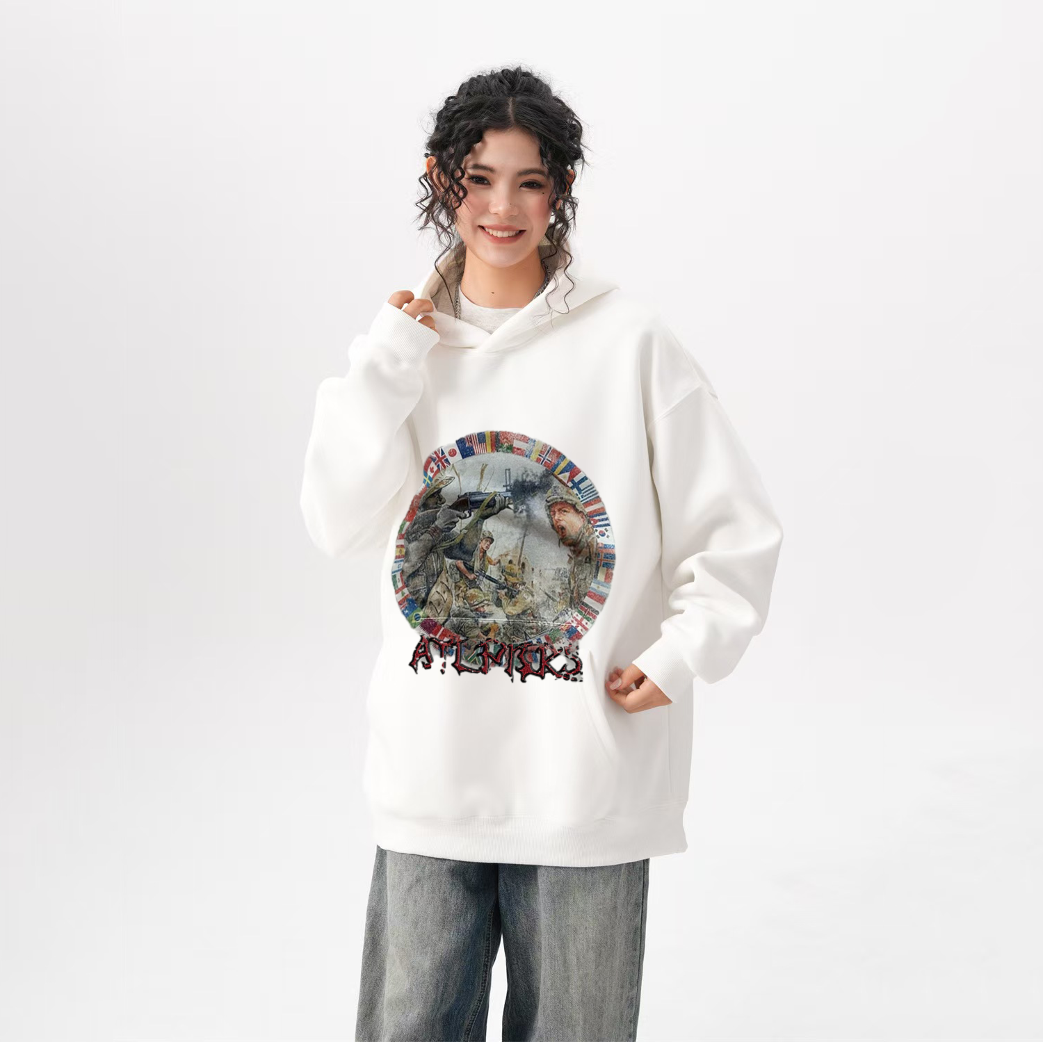 Art In War Landing On The Beach Hoodie