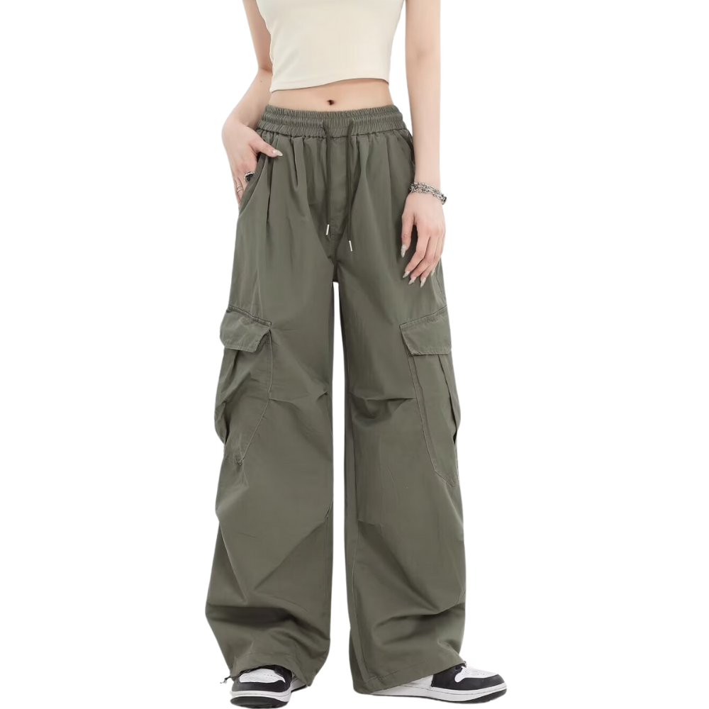 Couple's Cool Pleated Cargo Pants