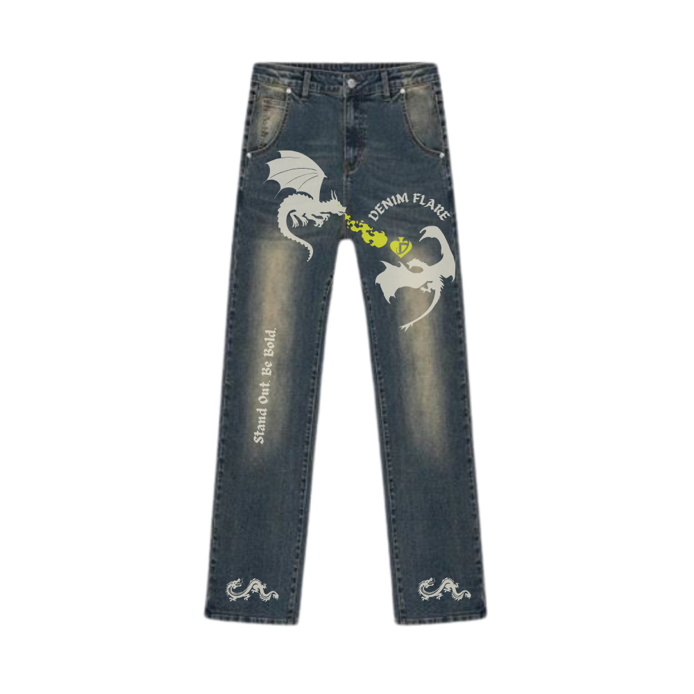 DF |Dragon Fire Stack Jeans
