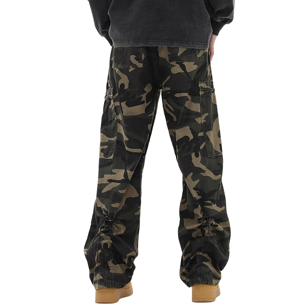 Hip Hop Camouflage Straight Jeans