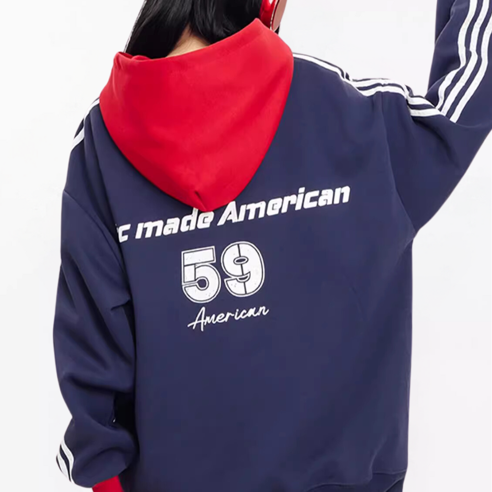 Classic Contrast Raglan Hoodie
