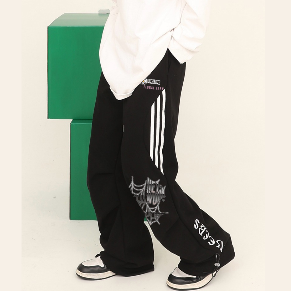 Coconut Tree Print Panel Sweatpants