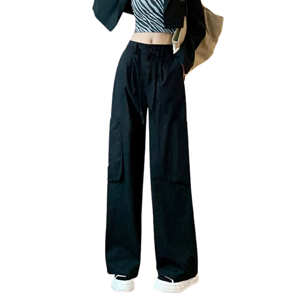 Women's Multi-pocket Drawstring Cargo Pants