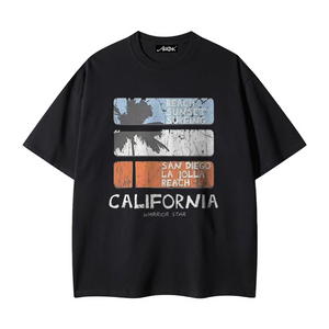 Casual Distressed Road Sign T-shirt