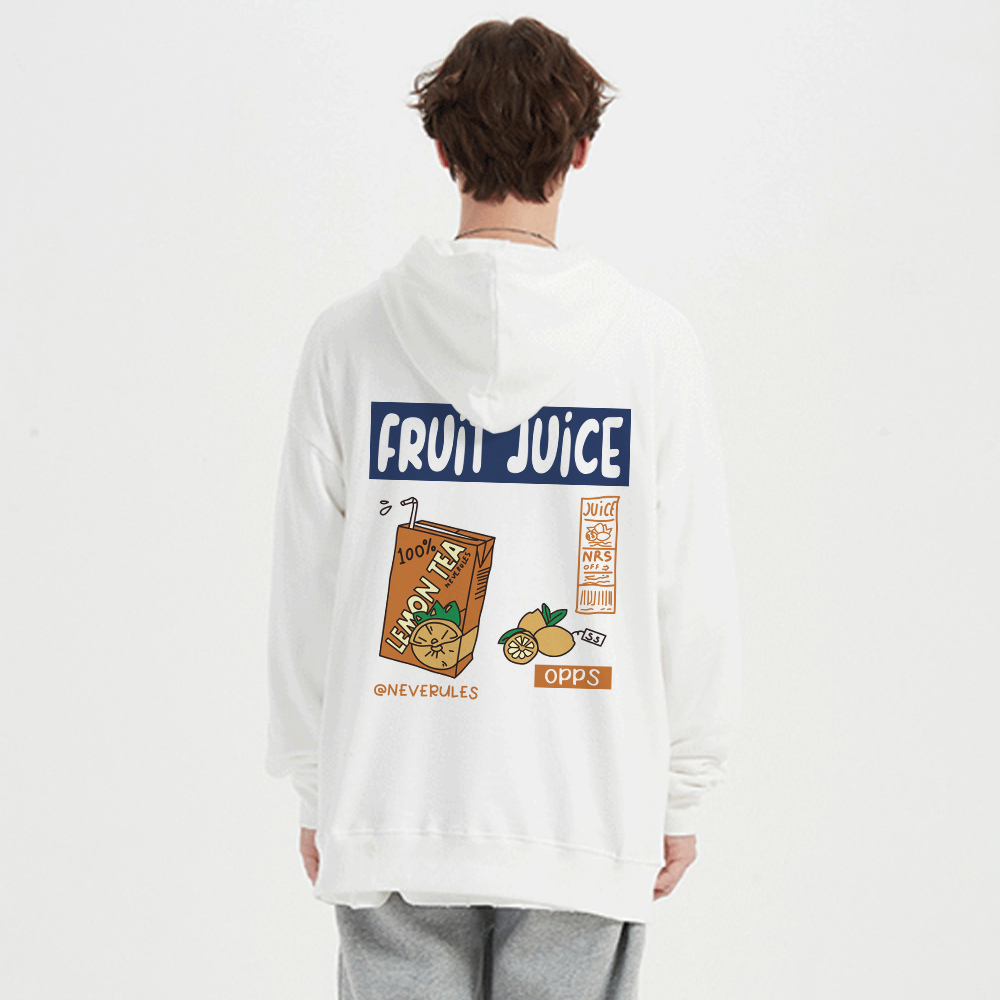 FRUIT JUICE Graphic Cotton Hoodie