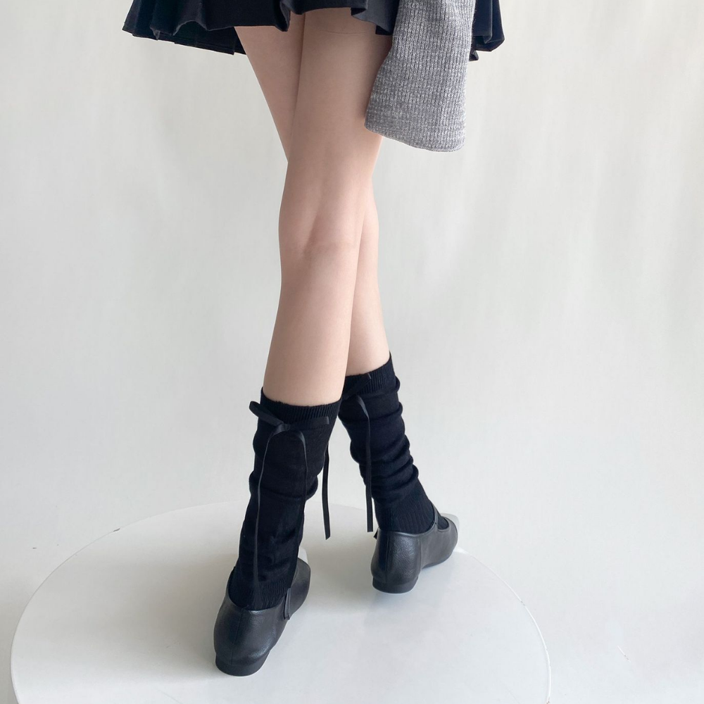 Summer Bow Calf Socks