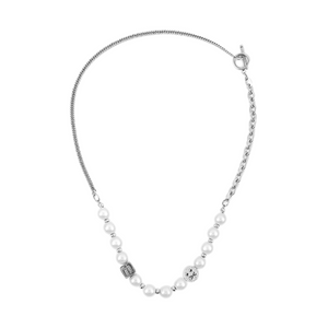 Urban Reflective Pearl Smile Necklace