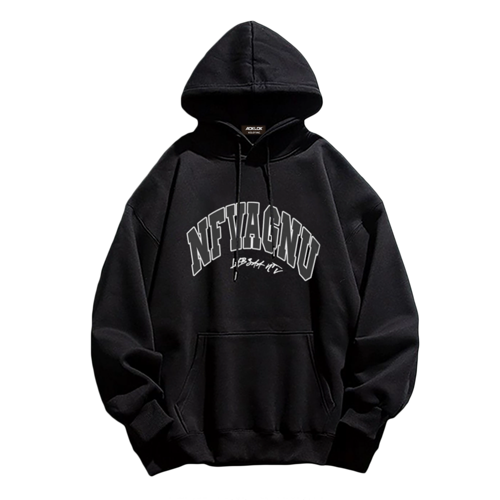 Classic Letters Print Hoodie