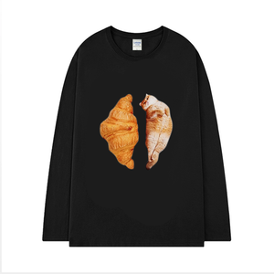 Croissant Cat Long Sleeve Shirt