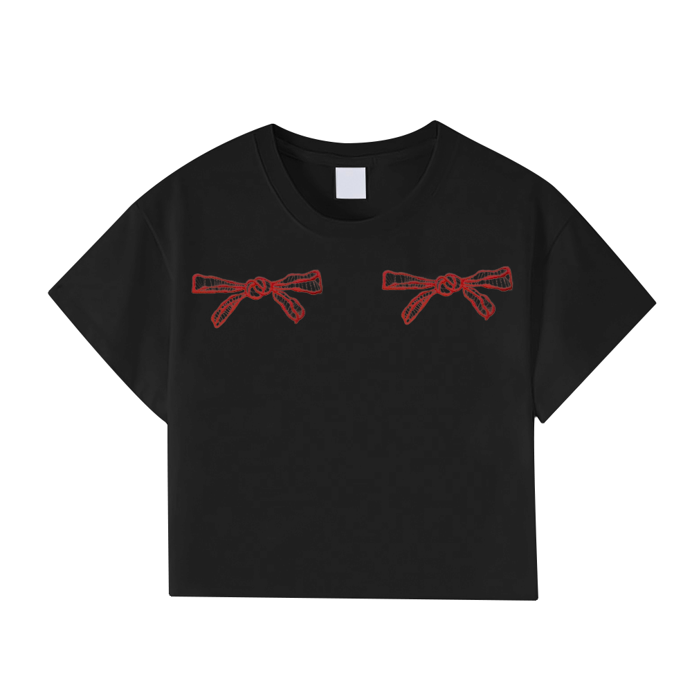 Women's Sexy Double Bow T-Shirt