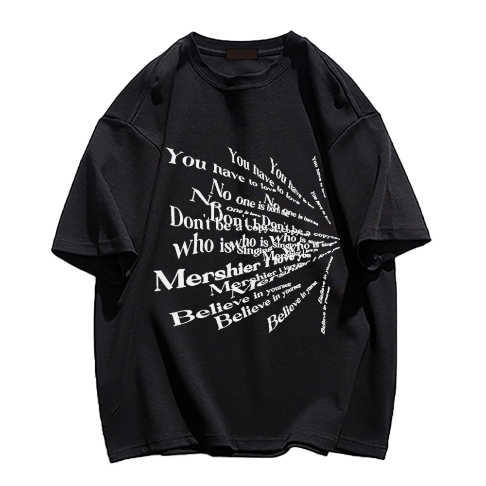 Classic Lettering Versatile T-Shirt