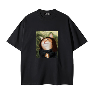 Funny Cat Print T-Shirt