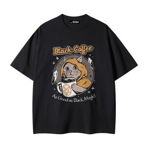 Black Magic Coffee Cat T-Shirt