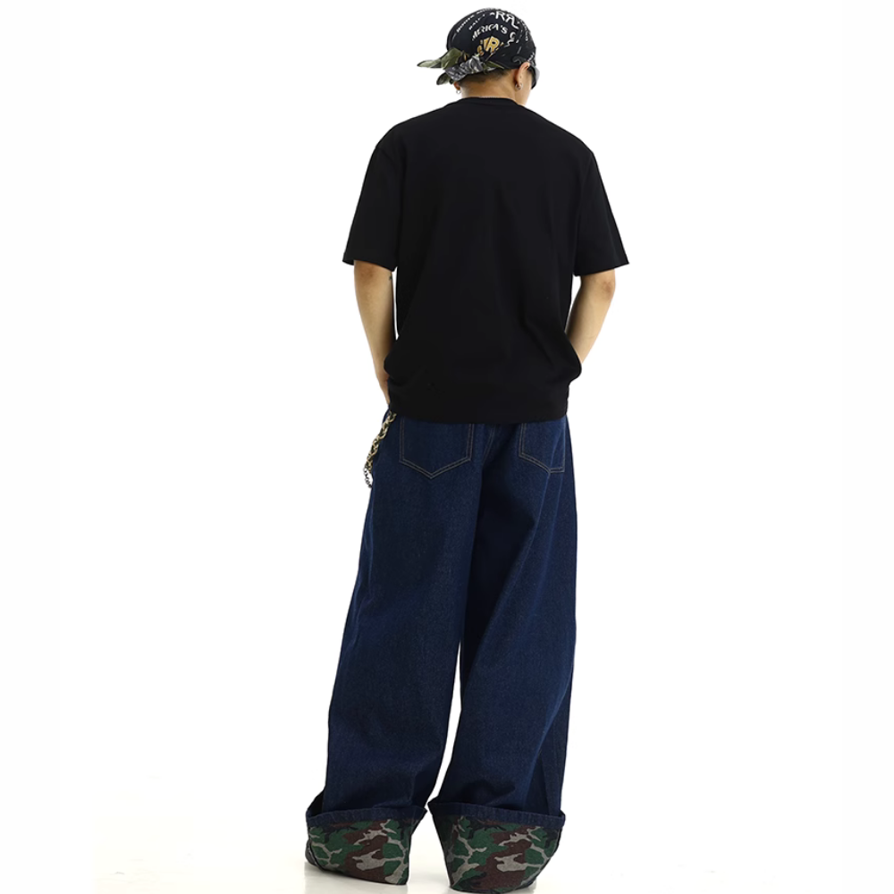 DF |Versatile Camouflage Hem Jeans